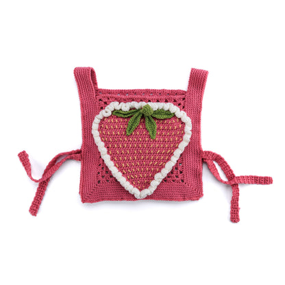 Red Heart Sweet Berry Crochet Tabard Vest Red Heart Sweet Berry Crochet Tabard Vest