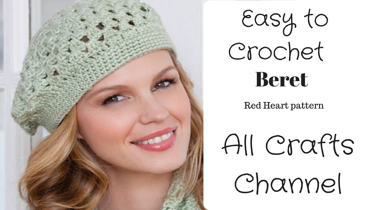 Red Heart First Beret & Scarf Crochet