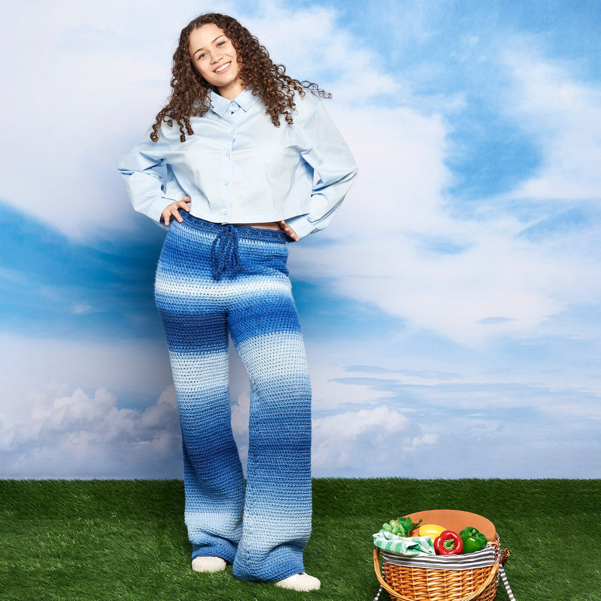 Crochet Pant made in Red Heart Yarn