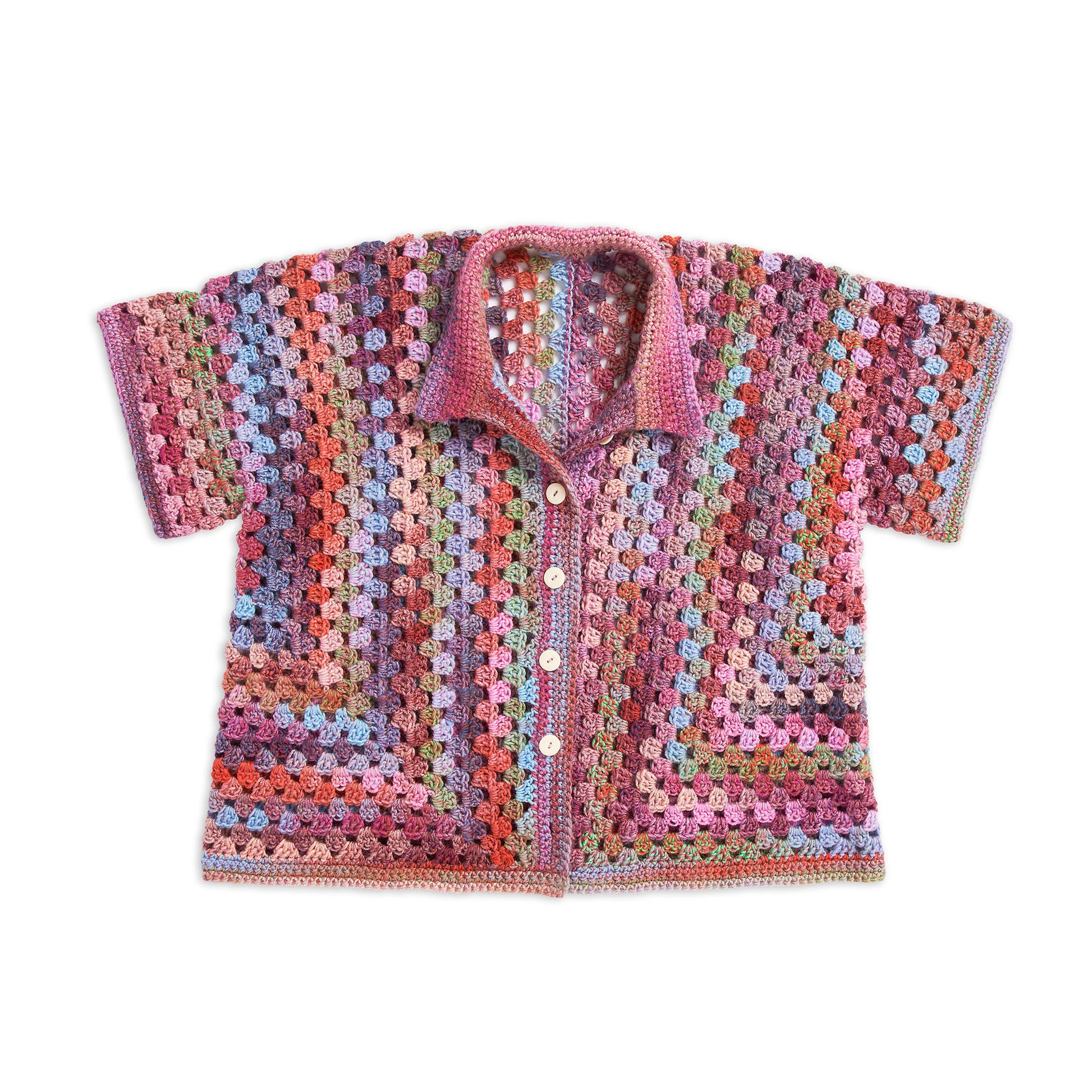 Free Red Heart Crochet Granny Cabana Shirt Pattern