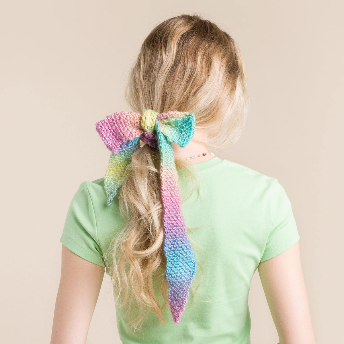 Crochet Bow made in Red Heart Yarn