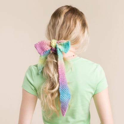 Red Heart Crochet Hair Bow Crochet Bow made in Red Heart Yarn