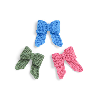 Red Heart Crochet Put a Bow On It Hair Clip All Variants