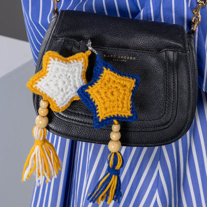 Red Heart Shooting Star Crochet Bag Charm All Variants