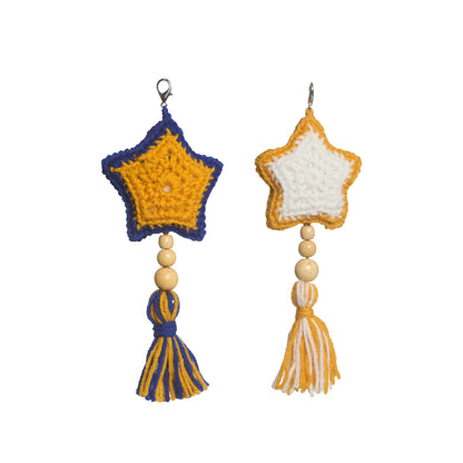 Red Heart Shooting Star Crochet Bag Charm All Variants