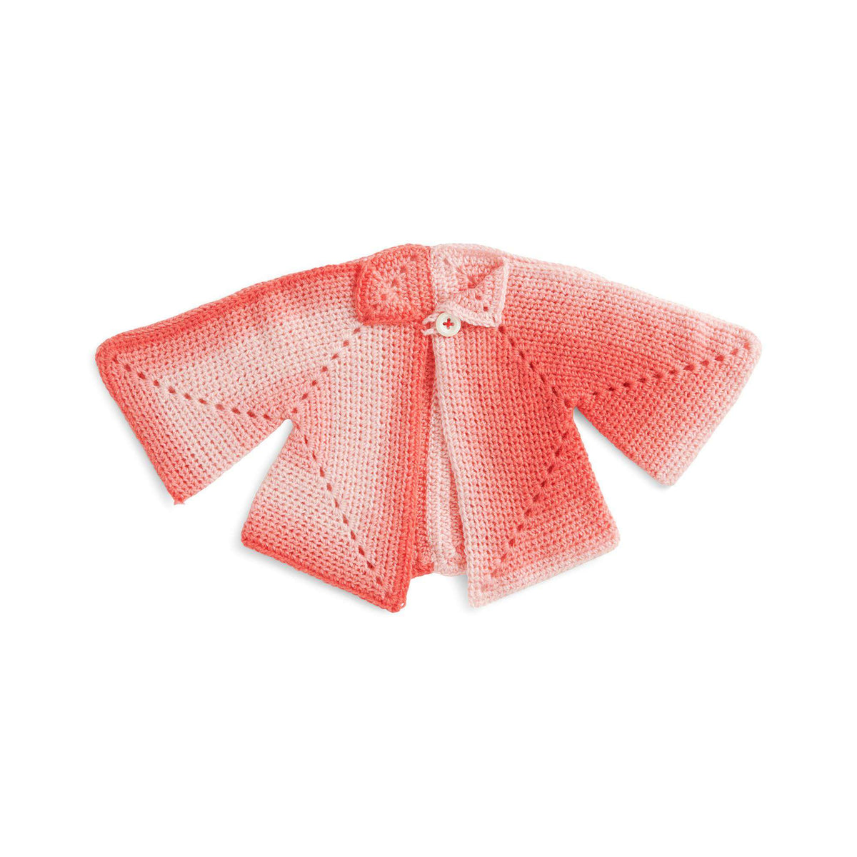 Crochet  made in Red Heart Super Saver Ombre yarn