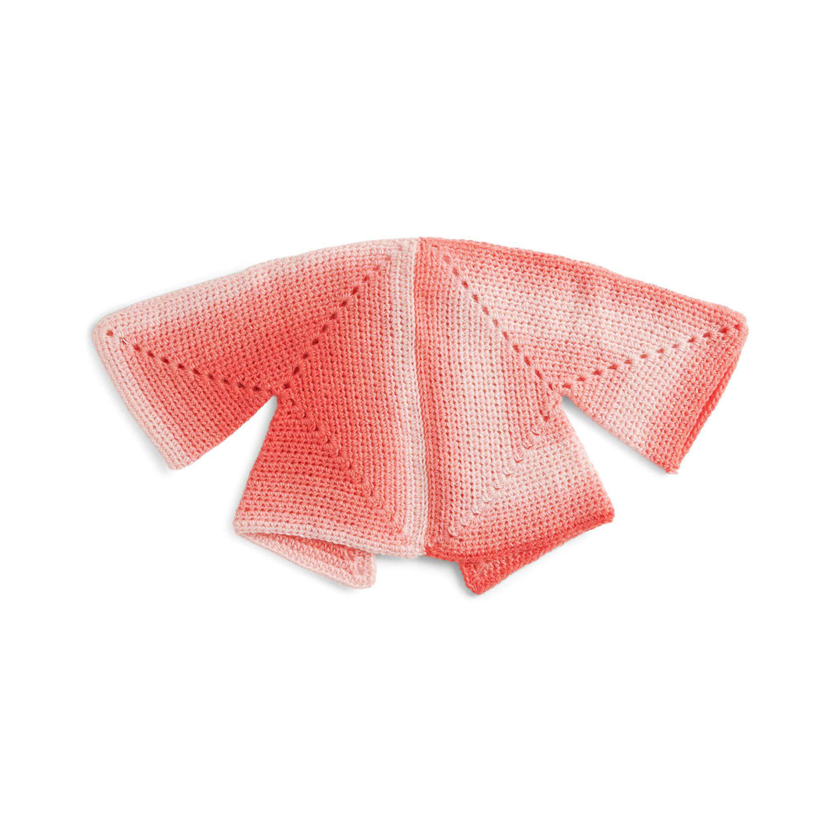 Crochet  made in Red Heart Super Saver Ombre yarn