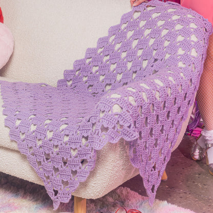 Red Heart Crochet Heart-y Lace Blanket Red Heart Crochet Heart-y Lace Blanket