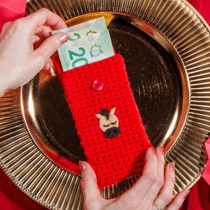 Red Heart New Years Animals Crochet Envelope Red Heart New Years Animals Crochet Envelope
