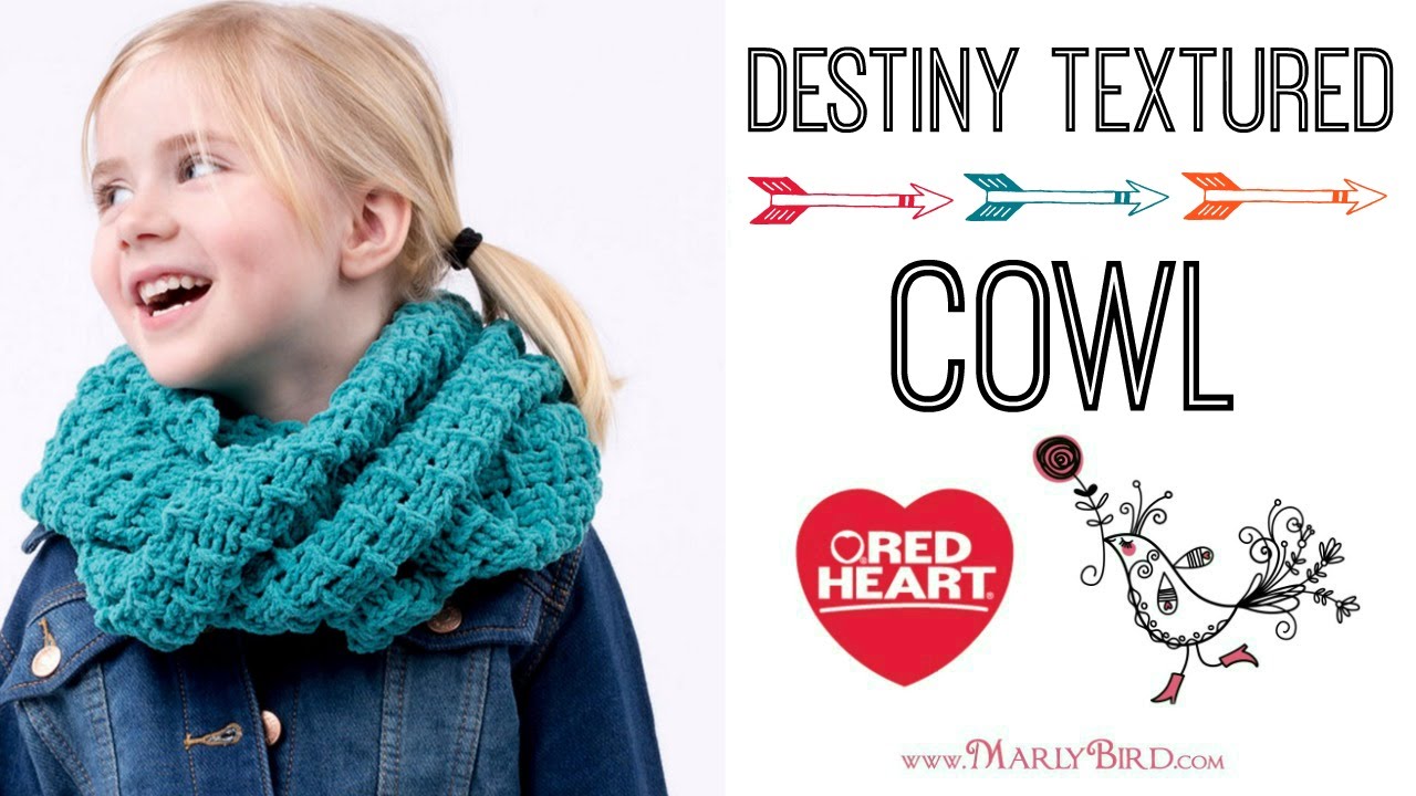 Red Heart Destiny Textured Cowl Crochet