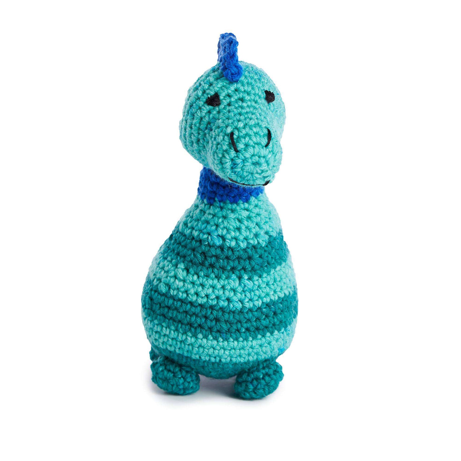 Free Red Heart Crochet Adorable Dinosaur Toys Pattern