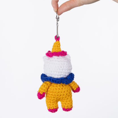 Red Heart Cobbles the Cat Clown Crochet Charm Red Heart Cobbles the Cat Clown Crochet Charm