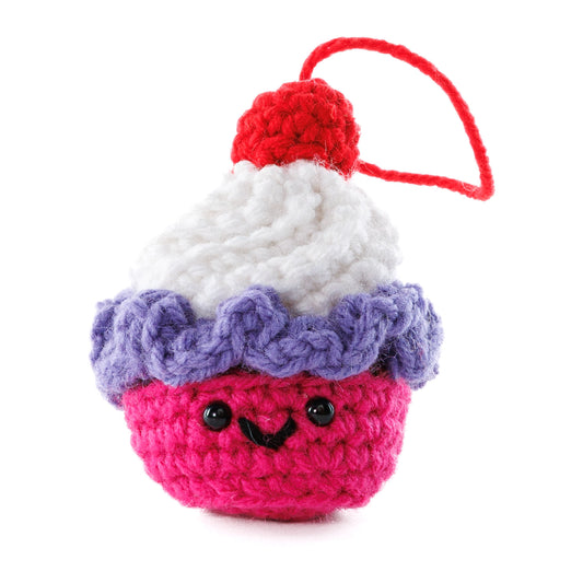 Red Heart Crochet Cutie Cupcake Amigurumi