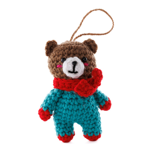 Red Heart Crochet Merry Beary Amigurumi