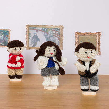 Red Heart Crochet Mini Ferris, Cameron and Sloane Dolls Red Heart Crochet Mini Ferris, Cameron and Sloane Dolls
