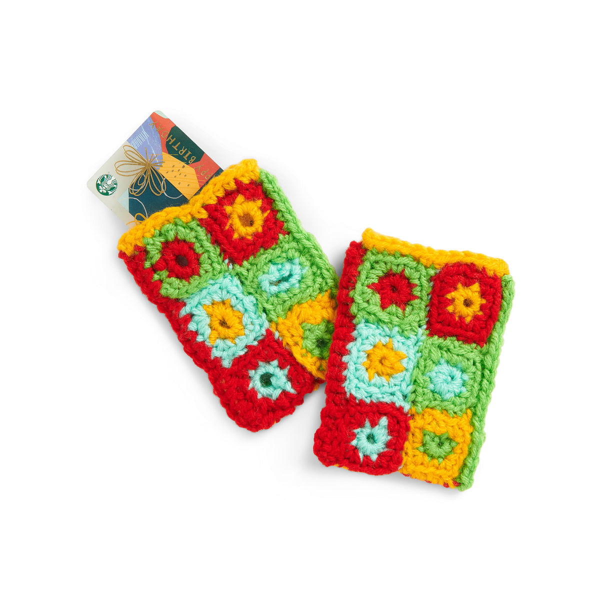 Free Beginner Red Heart Crochet Granny Gift Card Sleeve Crochet Pattern