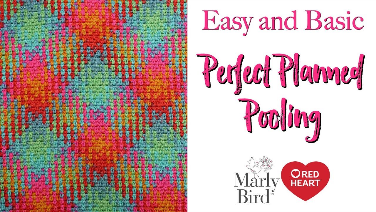 Red Heart Happy Planned Pooling Crochet Blanket