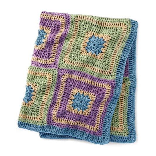 Crochet Throw made in Red Heart With Love Yarn