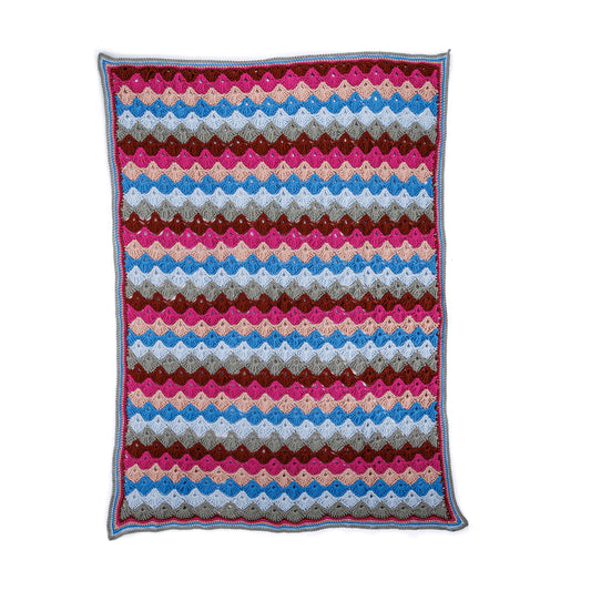 Red Heart Twilight Sea Shells Throw