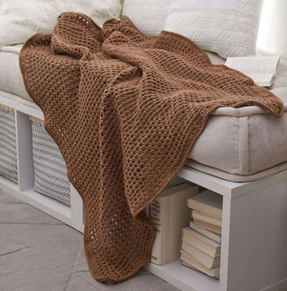 Red Heart Crochet Archways Throw All Variants