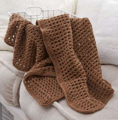 Red Heart Crochet Archways Throw All Variants