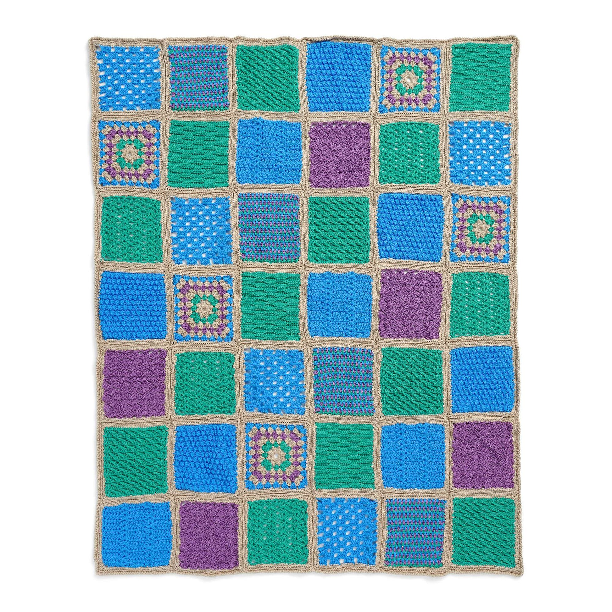 Free Red Heart Jonah’s Crochet Collective Motifs Blanket Pattern