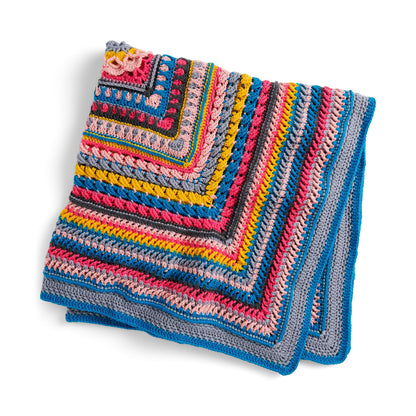 Red Heart Crochet Study of Determination Afghan All Variants