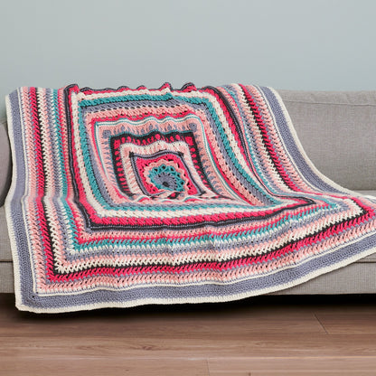 Red Heart Crochet Study of Determination Afghan All Variants