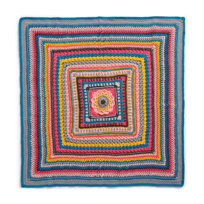 Red Heart Crochet Study of Determination Afghan Go Boldly