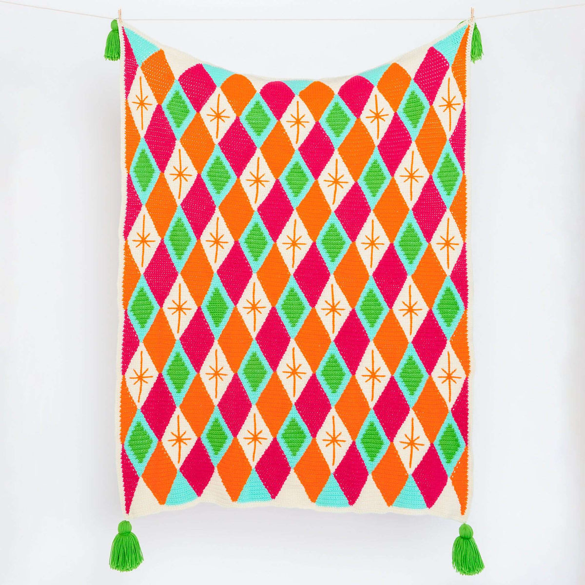 Crochet Blanket made in Red Heart Super Saver Yarn