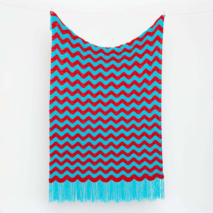 Red Heart Deck the Halls Crochet Christmas Blanket Crochet Blanket made in Red Heart Super Saver Jumbo Yarn