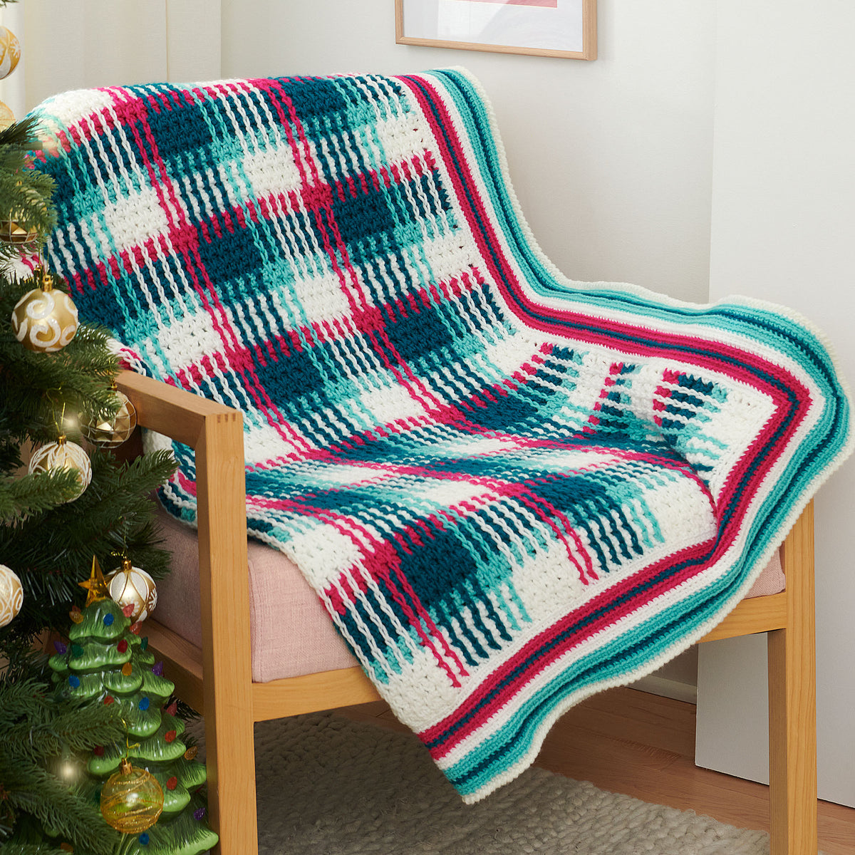 Crochet Blanket made in Red Heart Super Saver Yarn