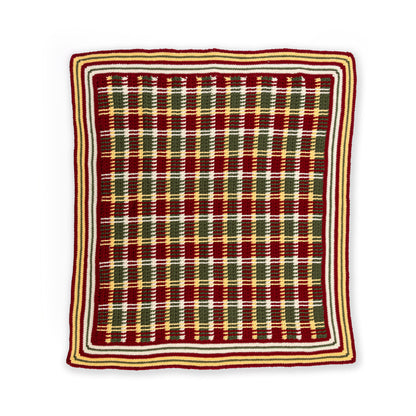 Red Heart Crochet Plaid Blanket Version 2