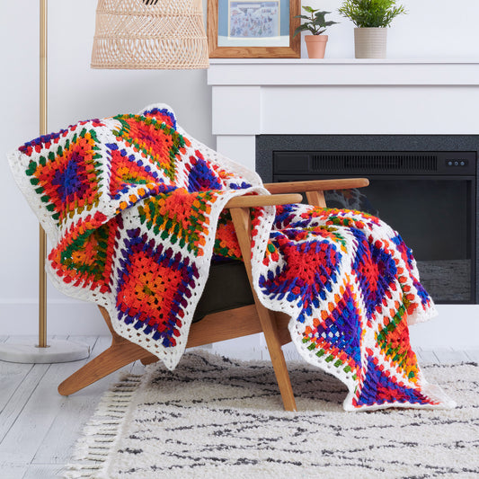 Crochet Blanket made in Red Heart Super Saver Yarn