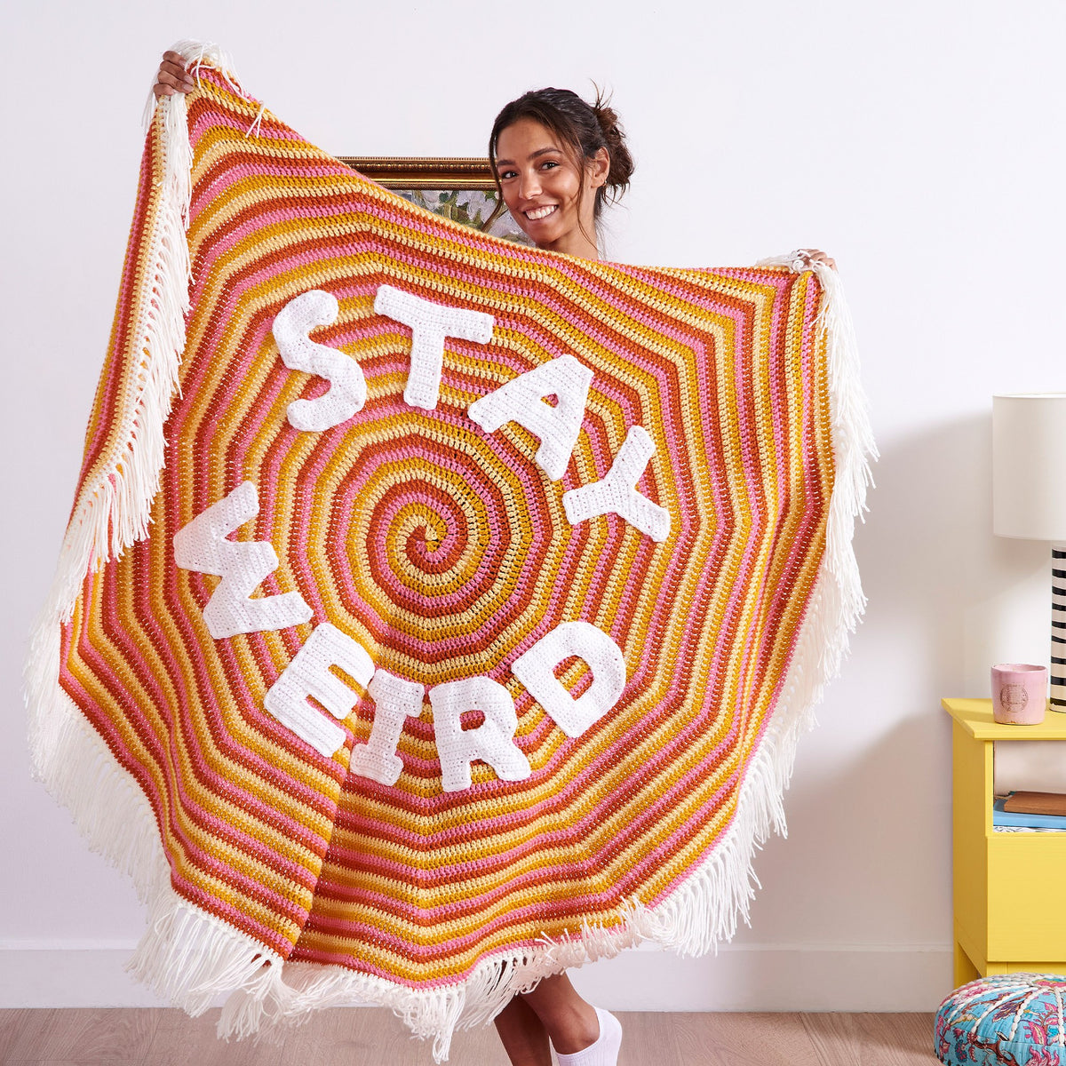 Crochet Blanket made in Red Heart Yarn