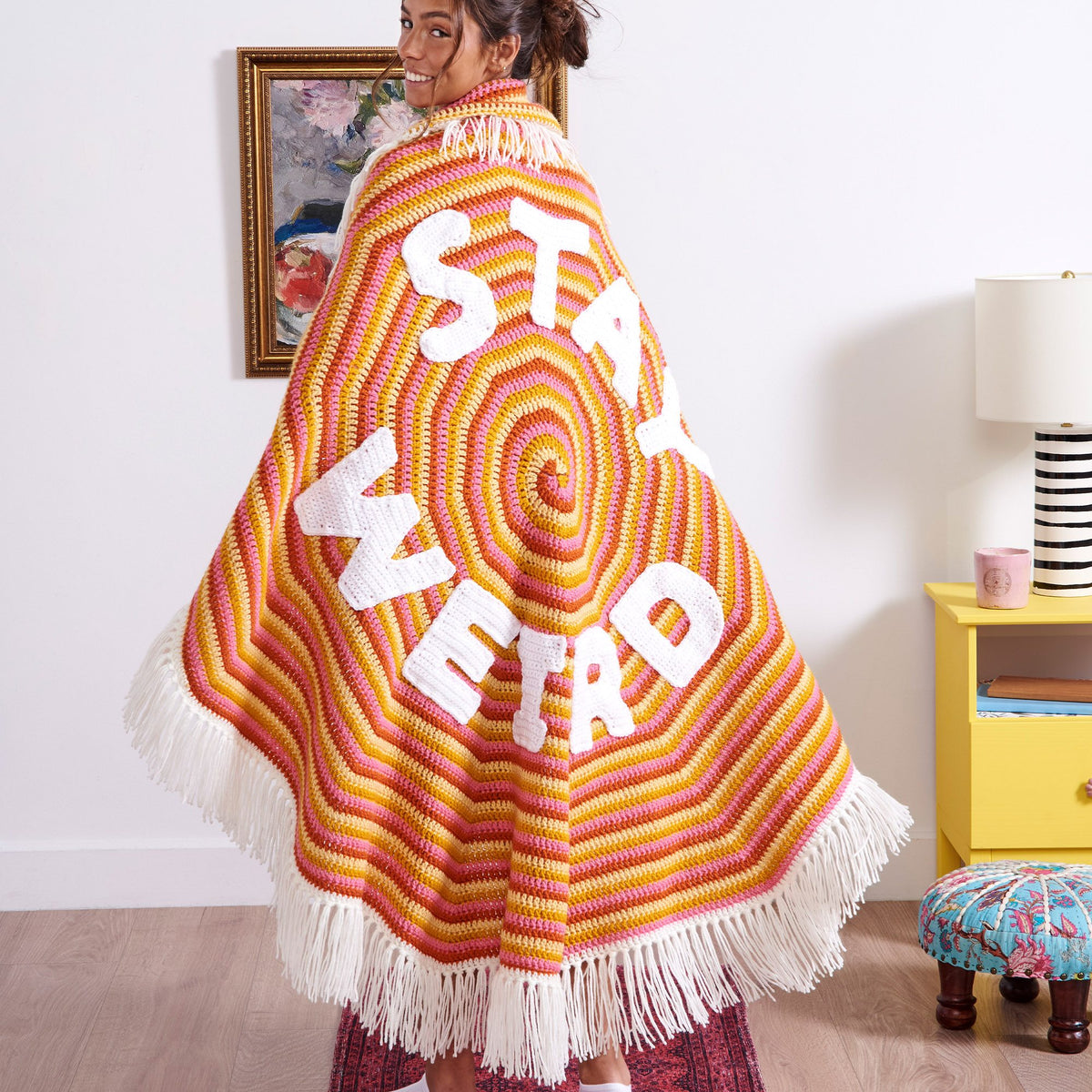 Crochet Blanket made in Red Heart Yarn