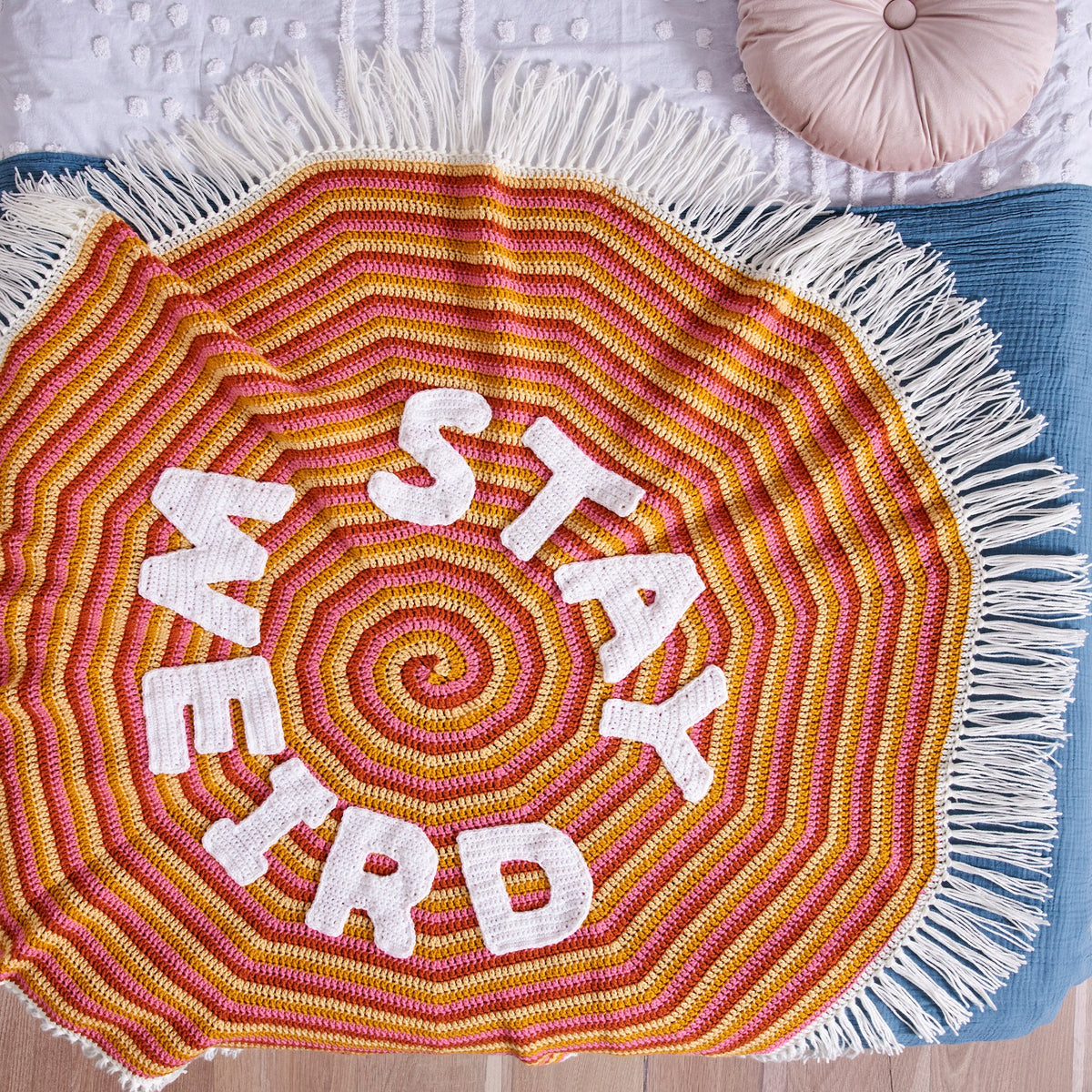 Crochet Blanket made in Red Heart Yarn