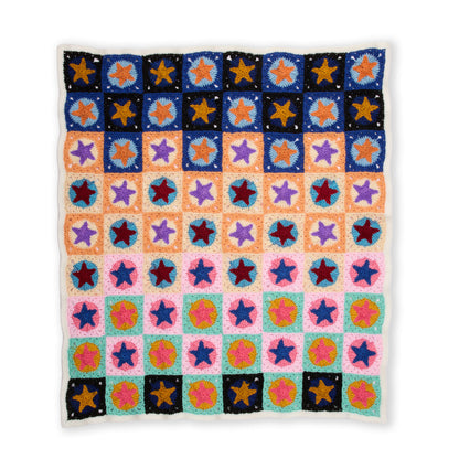 Red Heart Starry Spectrum Crochet Blanket Red Heart Starry Spectrum Crochet Blanket