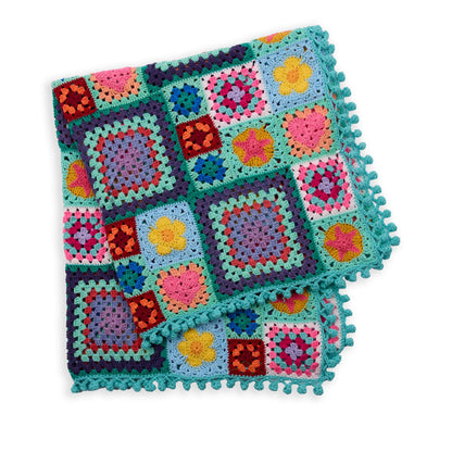 Red Heart AlliO Patchwork Blanket Red Heart AlliO Patchwork Blanket