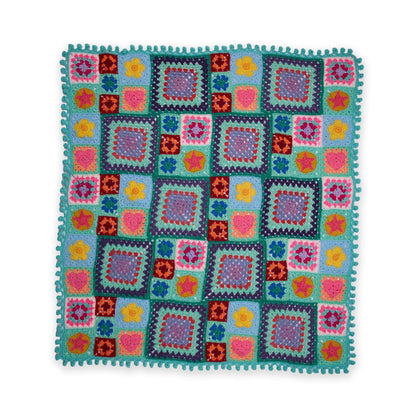 Red Heart AlliO Patchwork Blanket Red Heart AlliO Patchwork Blanket