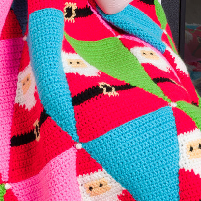 Red Heart Santa's Coming to Town Crochet Blanket Red Heart Santa's Coming to Town Crochet Blanket