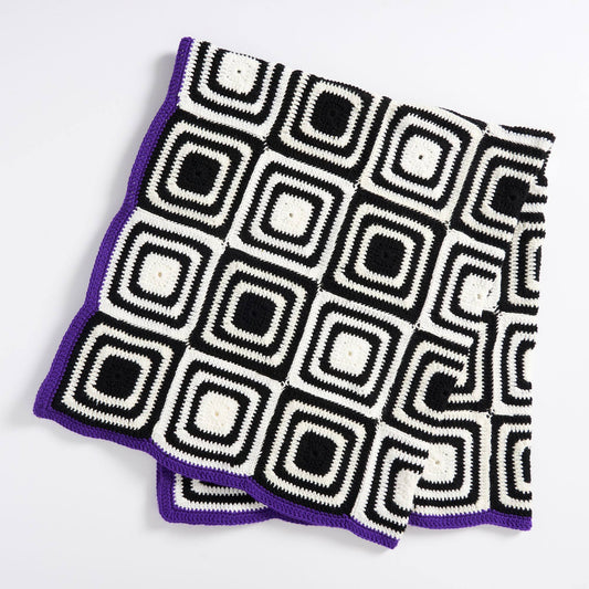 Red Heart In a Trance Crochet Blanket