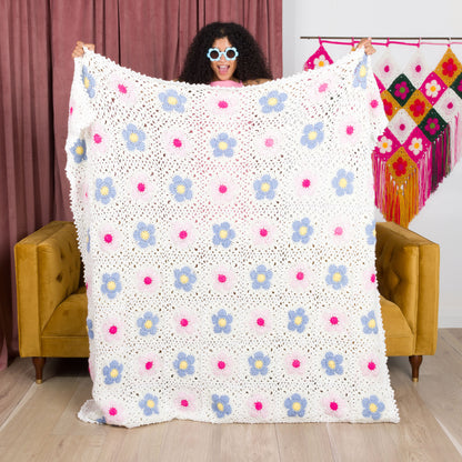 Red Heart Crochet Filigree Flowers Blanket Red Heart Crochet Filigree Flowers Blanket