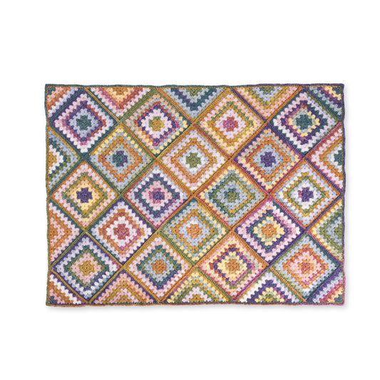 Red Heart Crochet Granny Goes Random Blanket