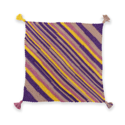 Red Heart Crochet Super Stripes On-A-Bias Blanket Red Heart Crochet Super Stripes On-A-Bias Blanket