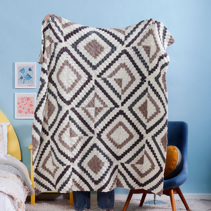 Red Heart Crochet C2C Illusion Quilt Red Heart Crochet C2C Illusion Quilt