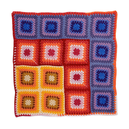 Red Heart Crochet Sunset Corner Blanket