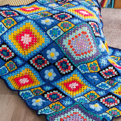 Red Heart Patchwork Dreams Crochet Blanket Version 1