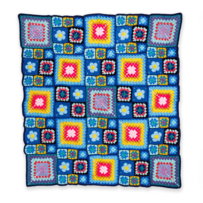 Red Heart Patchwork Dreams Crochet Blanket Version 1