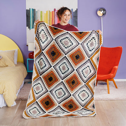 Red Heart Tilted Treasures Crochet Blanket Red Heart Tilted Treasures Crochet Blanket